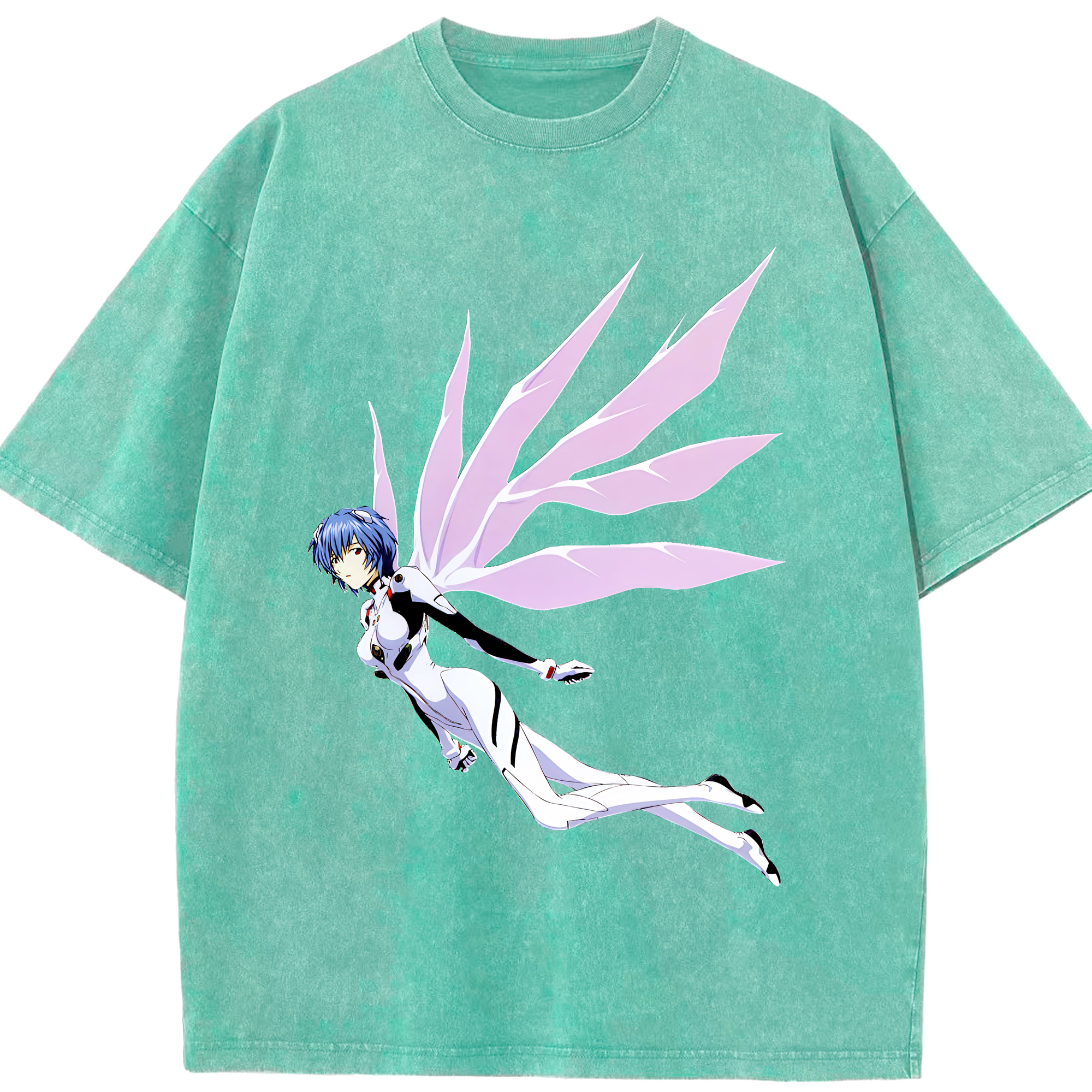 （画像用） EVA 新世紀エヴァンゲリオン 綿100% ヴィンテージ風 半袖Tシャツ（フロントプリント）